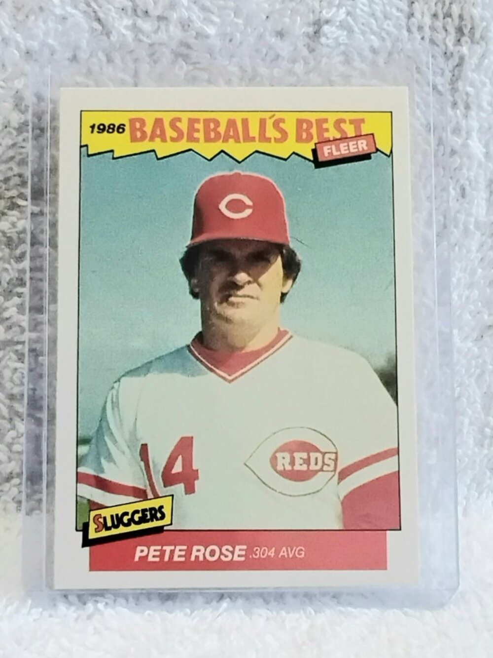 5/$20 Mint 1986 Fleer Pete Rose Baseball's Best Sluggers MLB Card 29!!